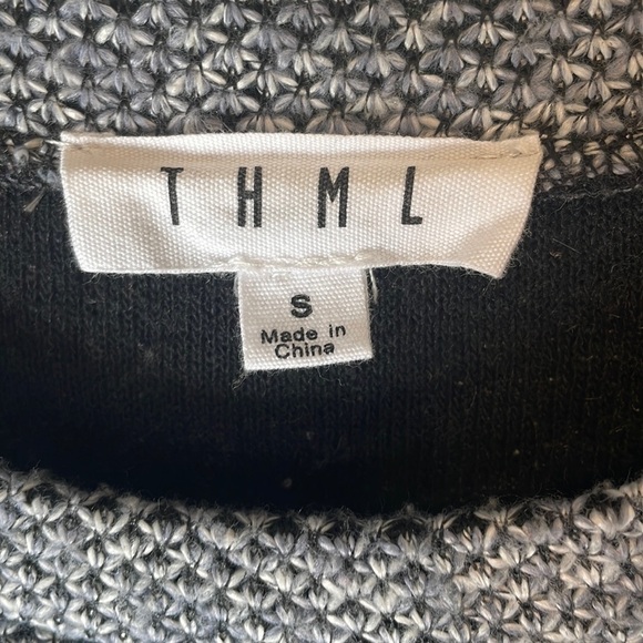 Anthropologie THML  Aztec Style Small Knitted Women Top Pullover Crew Sweater - Picture 2 of 6